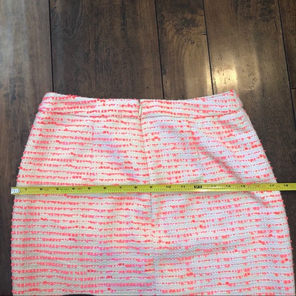 Halogen Tweed pencil skirt Pink White Sz 4P - Picture 6 of 8